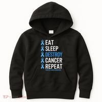 Cancer Warrior Prostate Cancer Awareness Kids Hoodie thumb 0