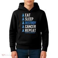Cancer Warrior Prostate Cancer Awareness Kids Hoodie thumb 4