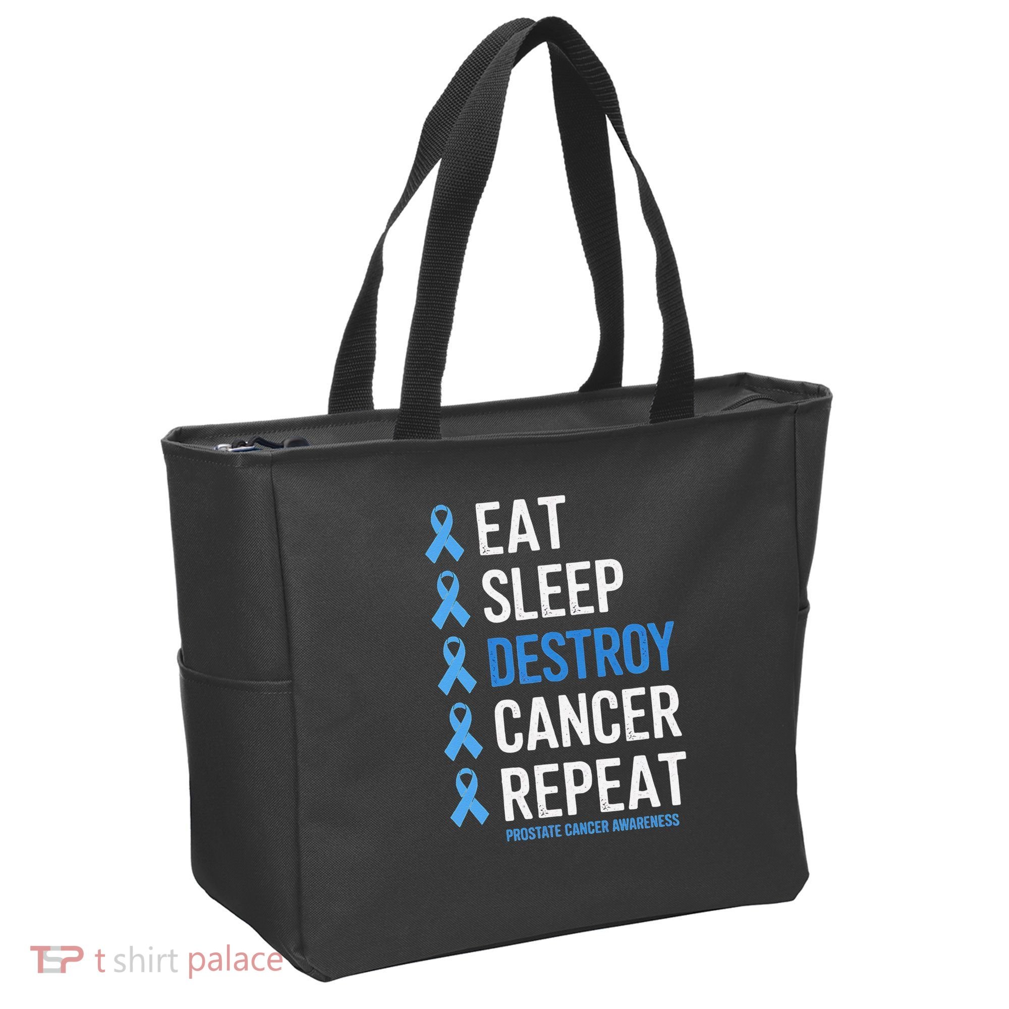 Cancer Warrior Prostate Cancer Awareness Tote Bag