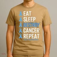 Cancer Warrior Prostate Cancer Awareness T-Shirt thumb 3