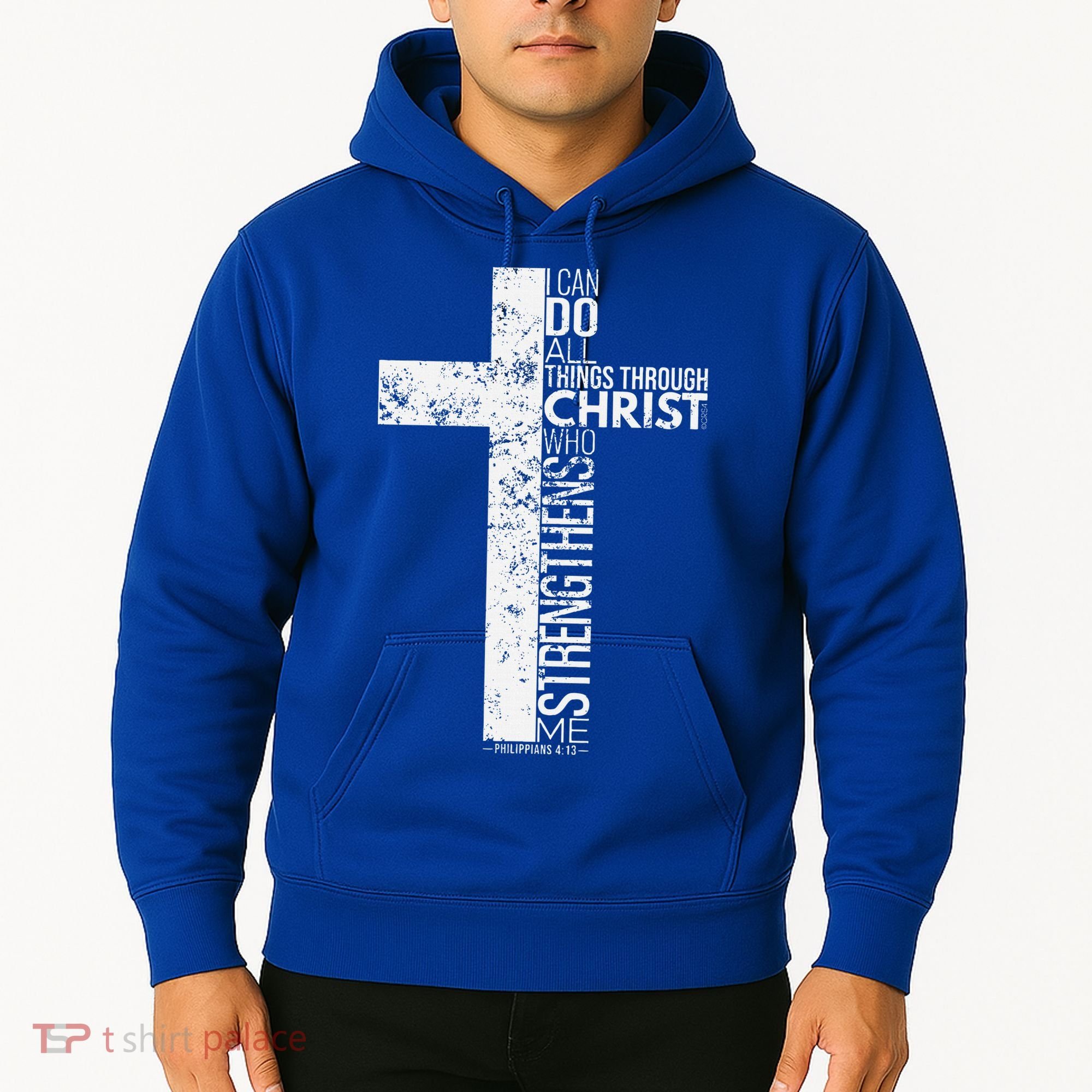 Cross With Philippians 413 Christian Hoodie