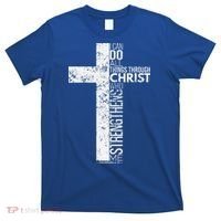 Cross With Philippians 413 Christian T-Shirt thumb 0
