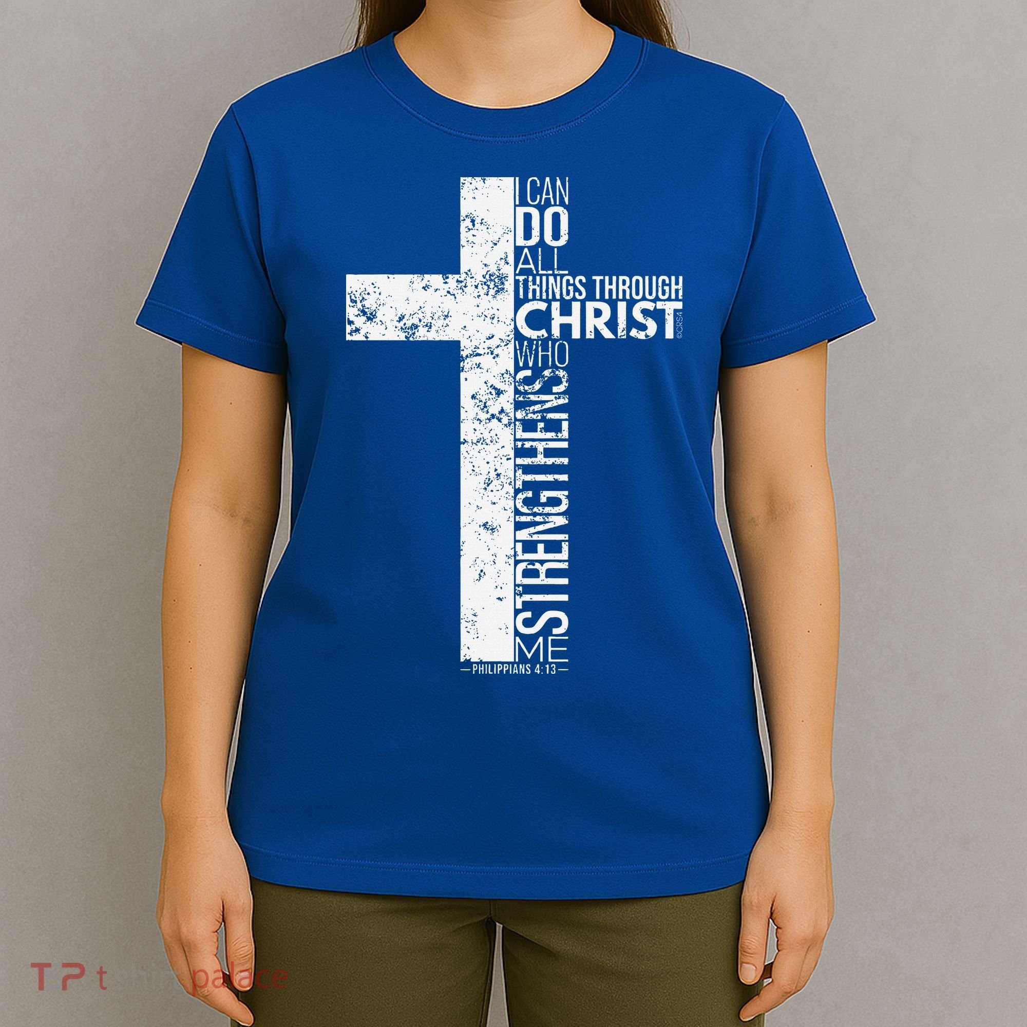 Cross With Philippians 413 Christian T-Shirt