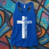 Cross With Philippians 413 Christian Women's Tank Top thumb 3