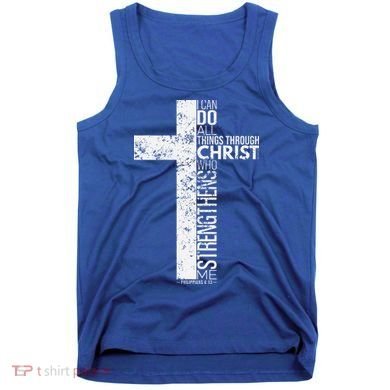 Cross With Philippians 413 Christian Tank Top