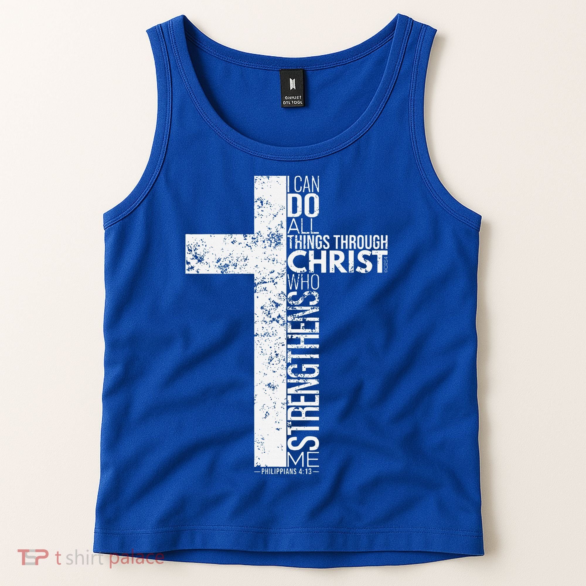Cross With Philippians 413 Christian Tank Top