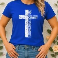 Cross With Philippians 413 Christian Women's T-Shirt thumb 2