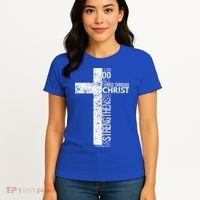 Cross With Philippians 413 Christian Women's T-Shirt thumb 4