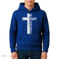 Cross With Philippians 413 Christian Kids Hoodie thumb 4