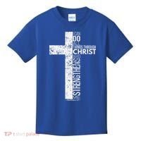 Cross With Philippians 413 Christian Kids T-Shirt thumb 0