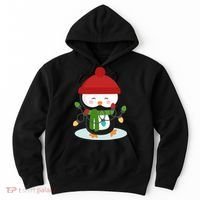 Cute Winter Penguin Christmas Lights Hoodie thumb 0