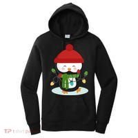 Cute Winter Penguin Christmas Lights Women's Hoodie thumb 0