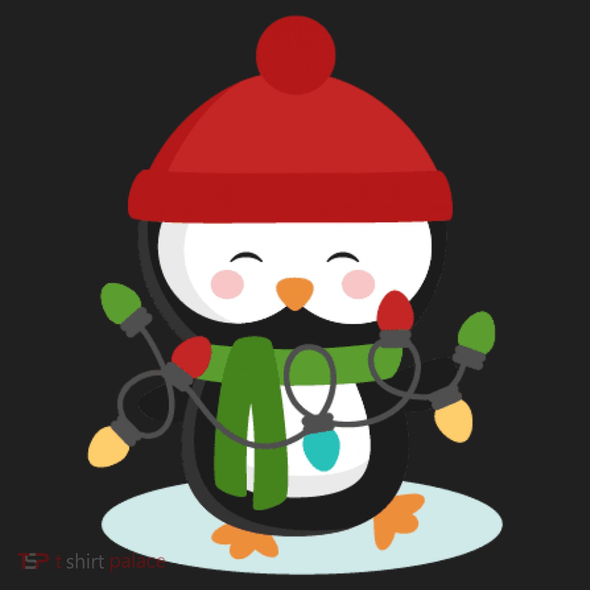 Cute Winter Penguin Christmas Lights Hat