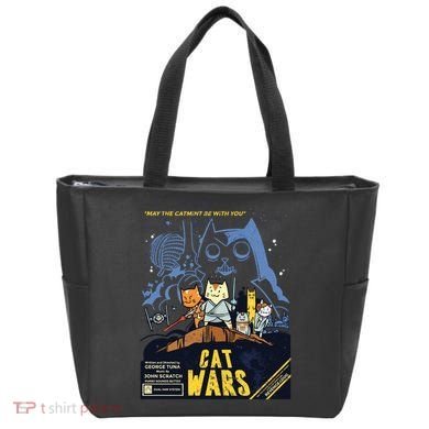 Cat Wars Parody Tote Bag