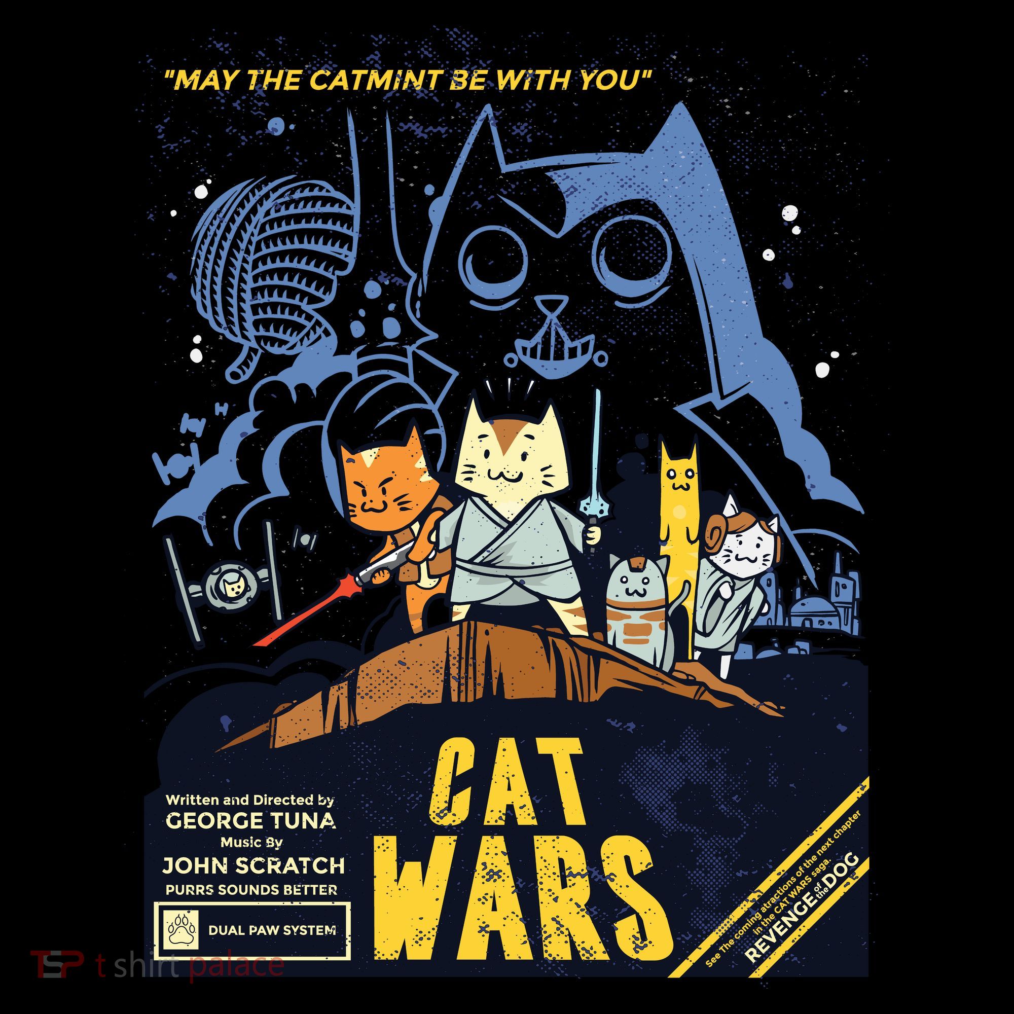 Cat Wars Parody Tote Bag