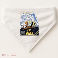 Cat Wars Parody USA-Made Doggie Bandana thumb 0