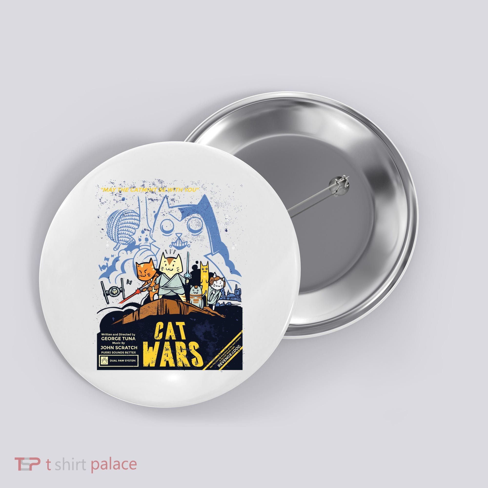 Cat Wars Parody Button