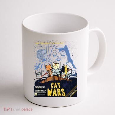 Cat Wars Parody Coffee Mug back