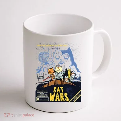 Cat Wars Parody Coffee Mug back