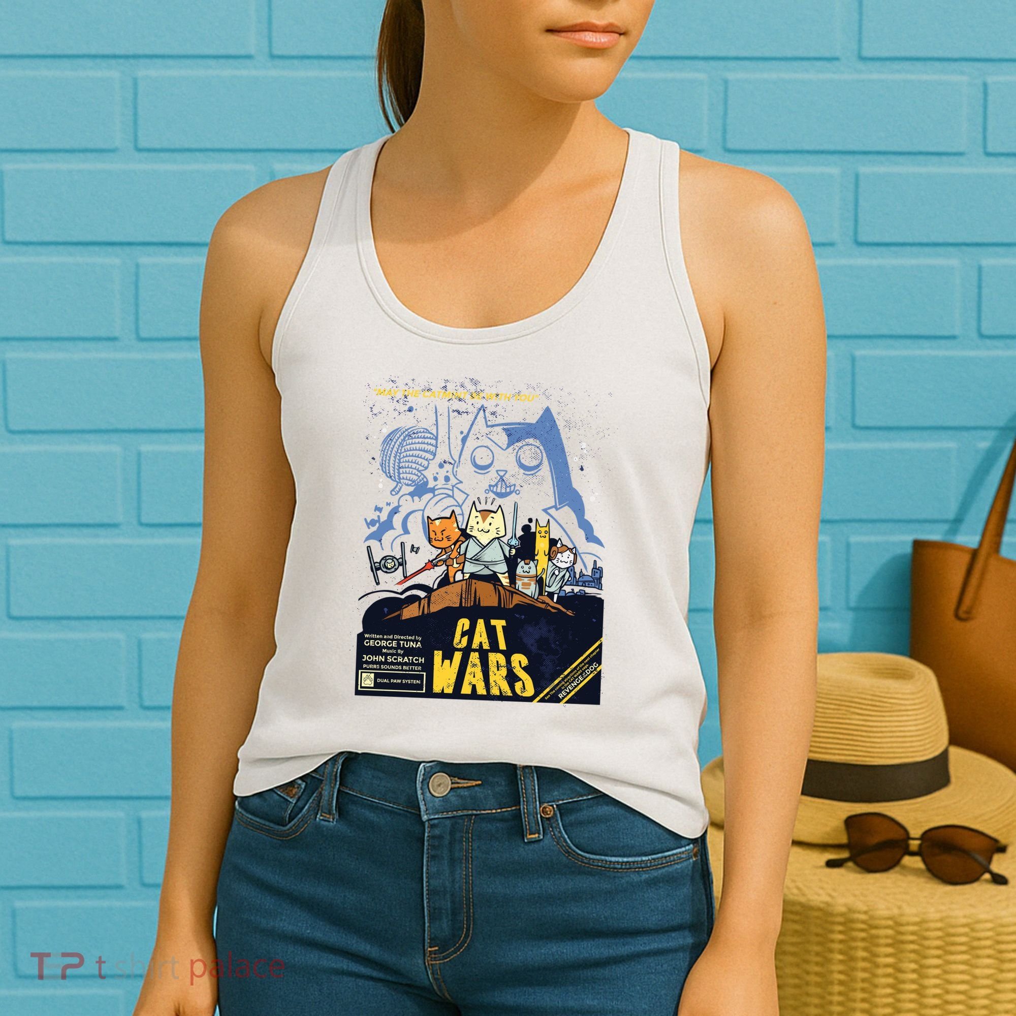 Cat Wars Parody Women's Tank Top