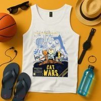 Cat Wars Parody Tank Top thumb 4