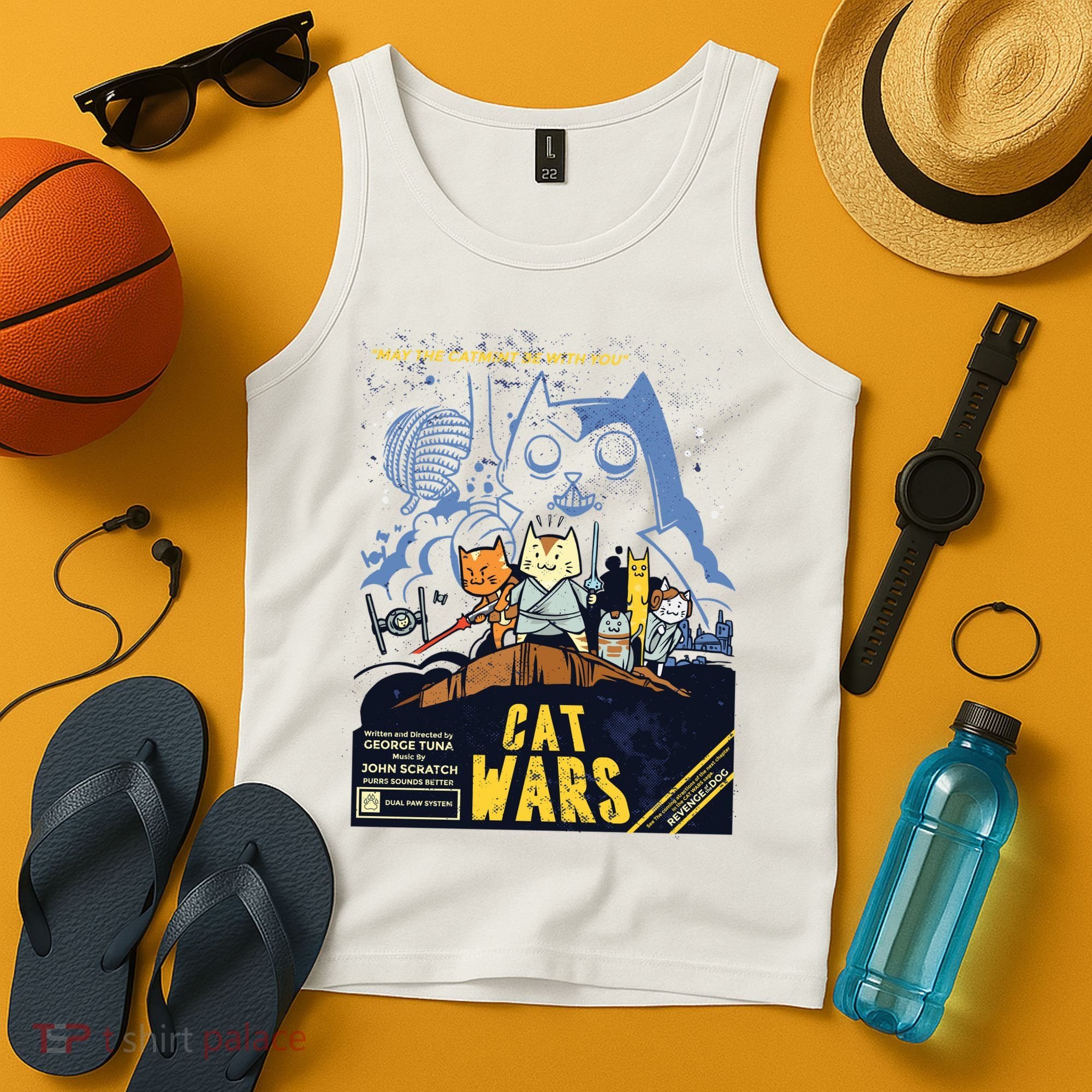 Cat Wars Parody Tank Top