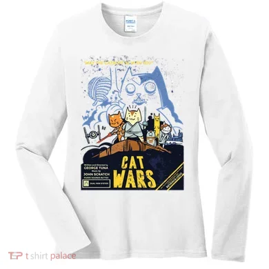 Cat Wars Parody Women's Long Sleeve Shirt