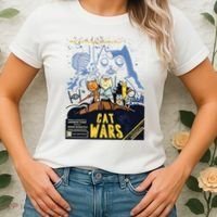 Cat Wars Parody Women's T-Shirt thumb 2