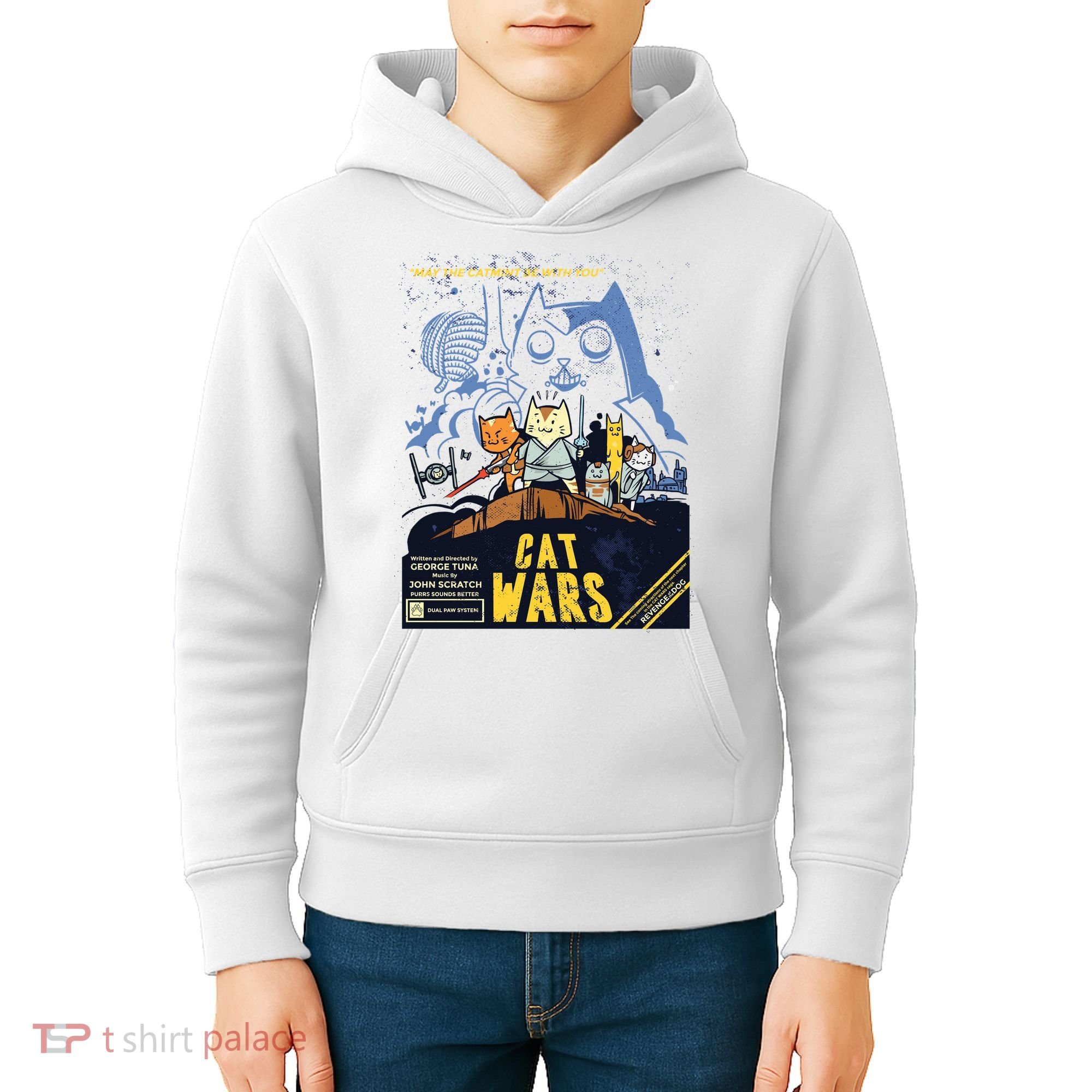 Cat Wars Parody Kids Hoodie