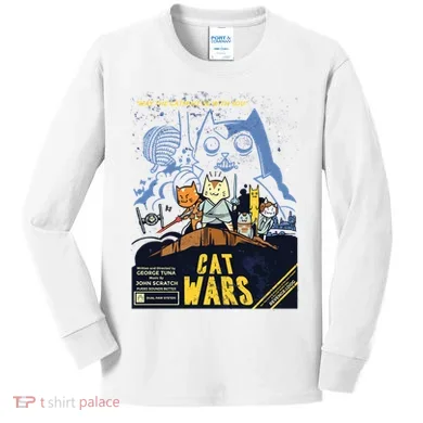Cat Wars Parody Kids Long Sleeve Shirt