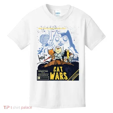 Cat Wars Parody Kids T-Shirt