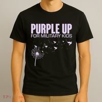 Cute Wear Purple Dandelion Dove Birds T-Shirt thumb 3