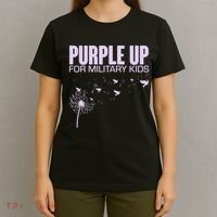Cute Wear Purple Dandelion Dove Birds T-Shirt thumb 4