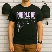 Cute Wear Purple Dandelion Dove Birds T-Shirt thumb 6