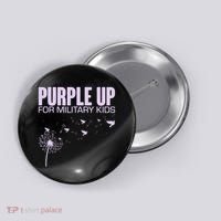 Cute Wear Purple Dandelion Dove Birds Button thumb 0