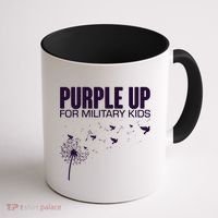 Cute Wear Purple Dandelion Dove Birds Coffee Mug thumb 1