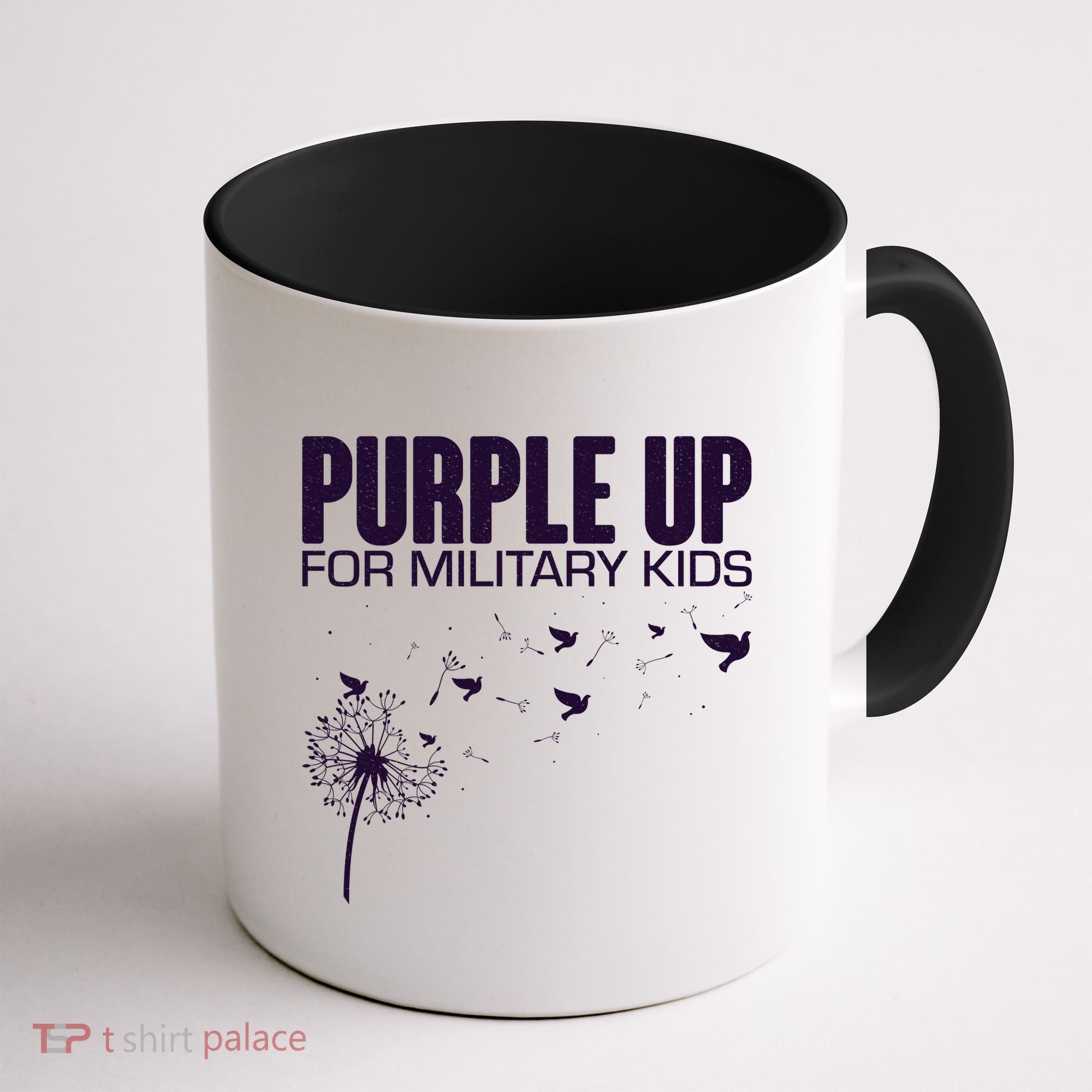 Cute Wear Purple Dandelion Dove Birds Coffee Mug