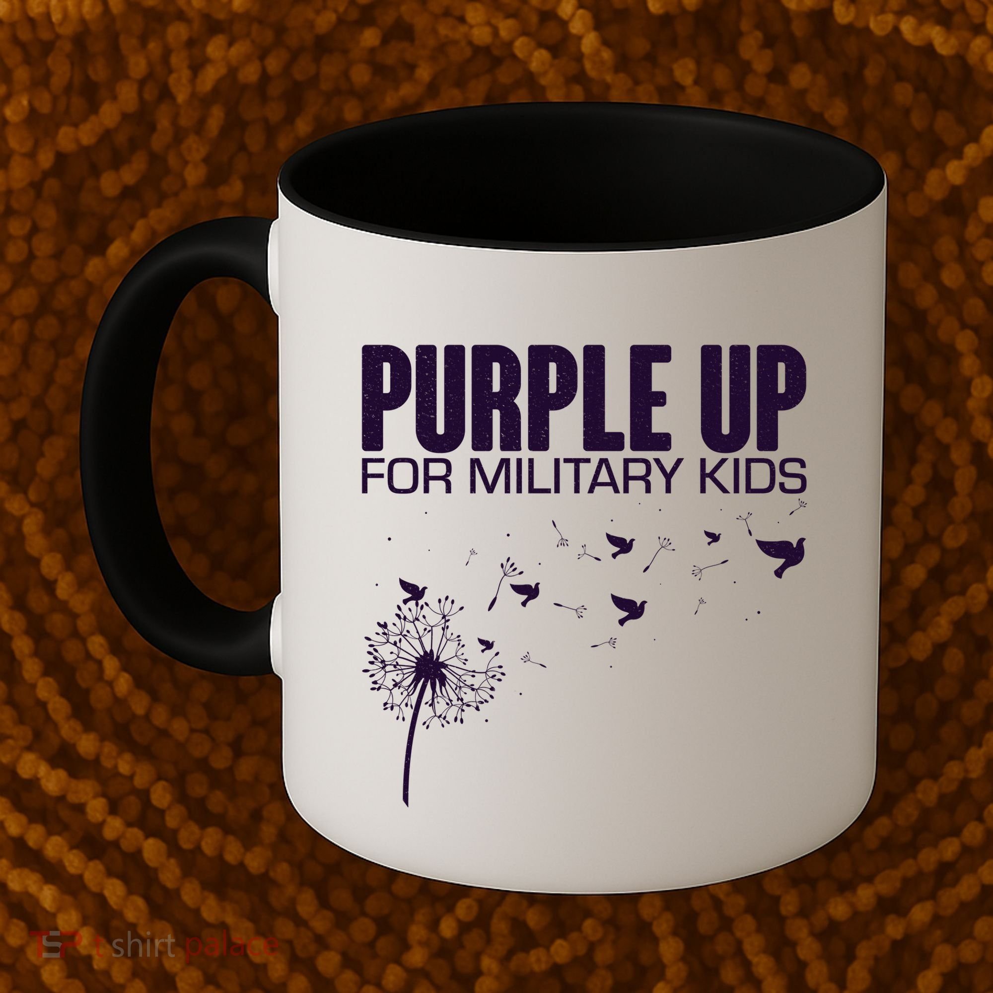 Cute Wear Purple Dandelion Dove Birds Coffee Mug