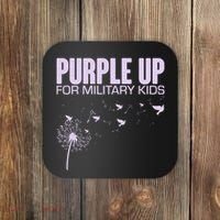 Cute Wear Purple Dandelion Dove Birds Coaster thumb 0