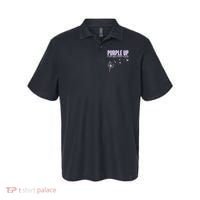 Cute Wear Purple Dandelion Dove Birds Polo thumb 0