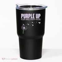 Cute Wear Purple Dandelion Dove Birds Tumbler thumb 0