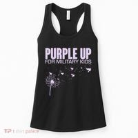 Cute Wear Purple Dandelion Dove Birds Women's Tank Top thumb 0
