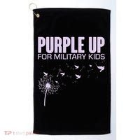 Cute Wear Purple Dandelion Dove Birds Golf Towel thumb 0