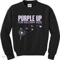 Cute Wear Purple Dandelion Dove Birds Kids Sweatshirt thumb 0