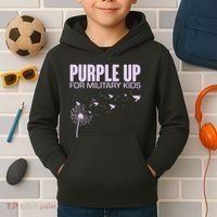 Cute Wear Purple Dandelion Dove Birds Kids Hoodie thumb 2