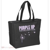Cute Wear Purple Dandelion Dove Birds Tote Bag thumb 2