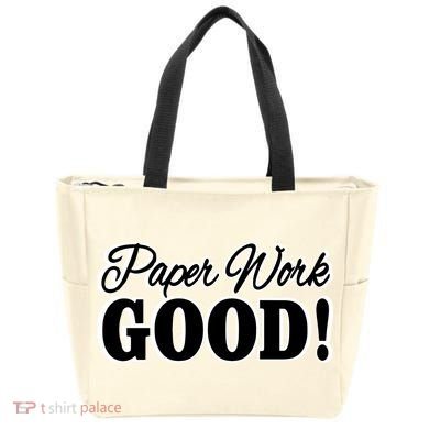 Charleston White Paper Work Good Tote Bag