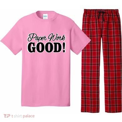 Charleston White Paper Work Good Pajama Set