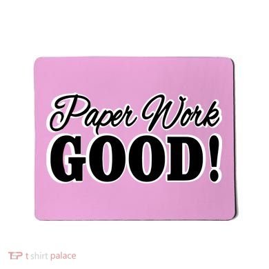 Charleston White Paper Work Good Mousepad