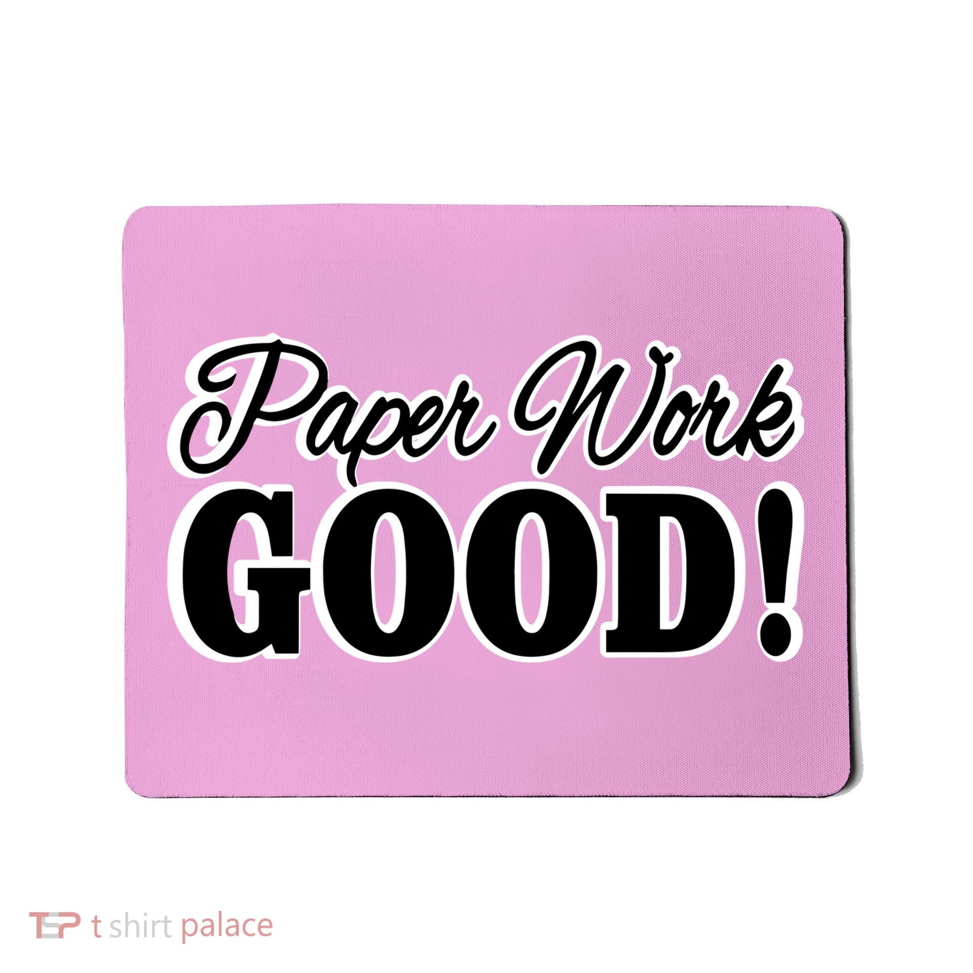 Charleston White Paper Work Good Mousepad